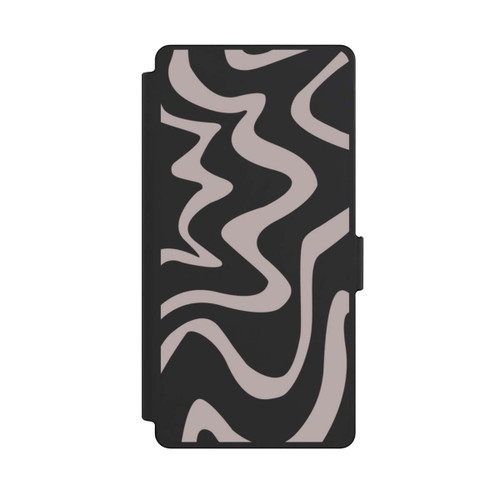 Samsung Galaxy S25 Ultra NIVOflip Linien Wellig Transparent