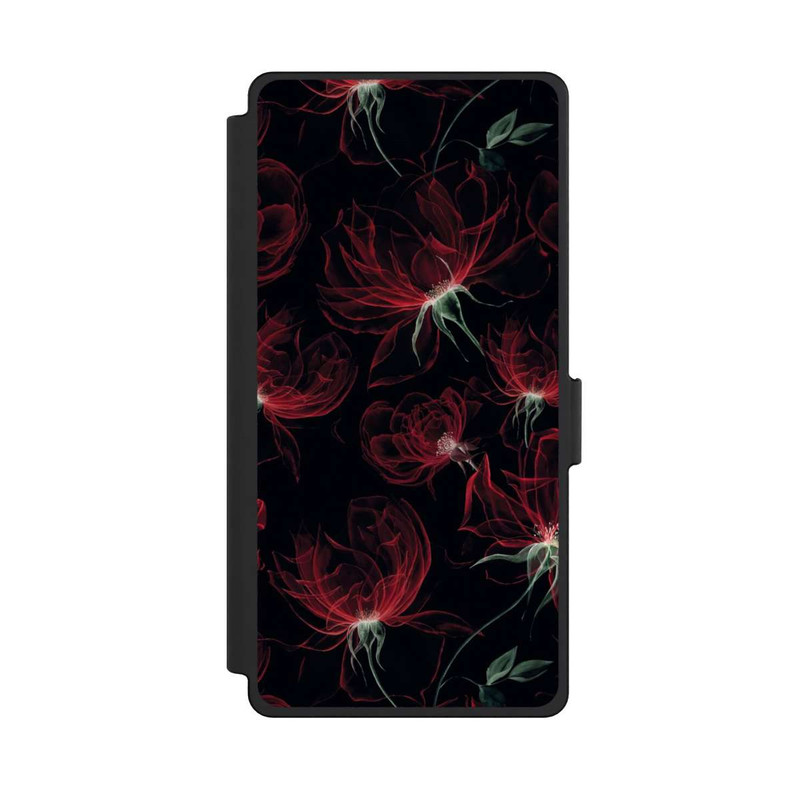 Galaxy S25 Ultra NIVOflip Fleurs rouges Fond d'écran