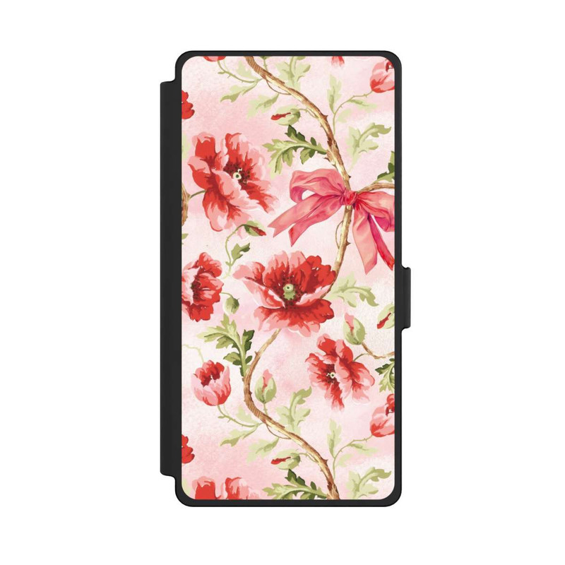 Galaxy S25 Ultra NIVOflip Poppies Pattern Pink