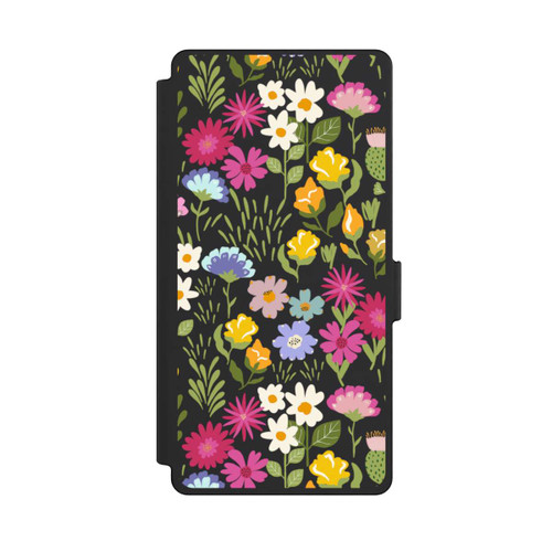 Samsung Galaxy S25 Ultra NIVOflip Bunte Sommerblumen Transparent