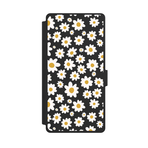 Samsung Galaxy S25 Ultra NIVOflip Daisy Flower Seamless Pattern Transparent