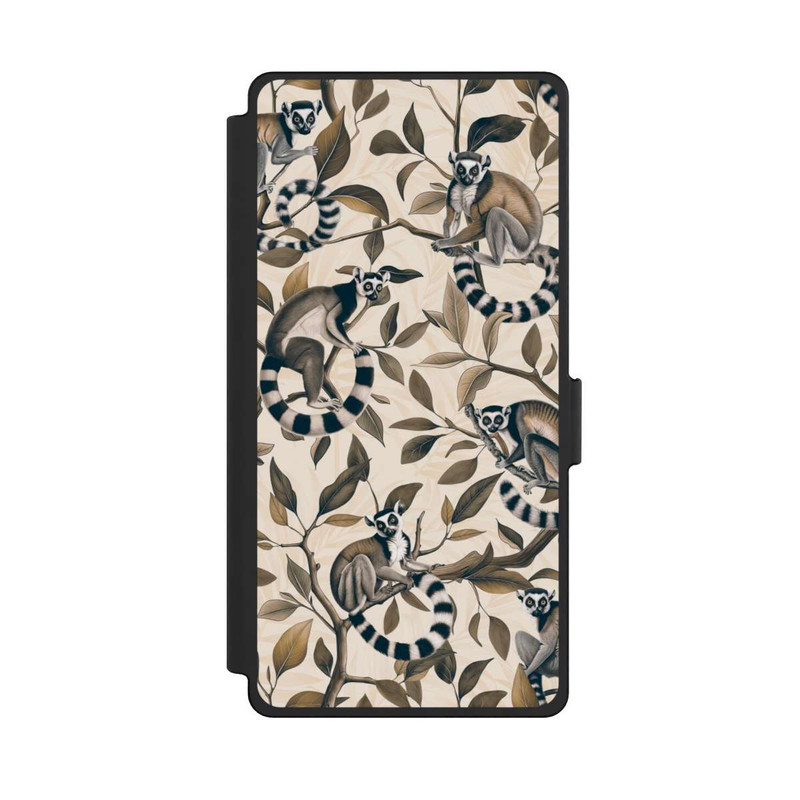Galaxy S25 Ultra NIVOflip Lush Tropical Lemur Paradise mit KI