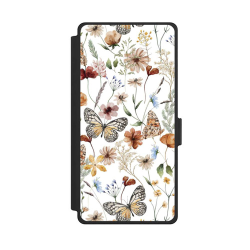 Samsung Galaxy S25 Ultra NIVOflip Wildflowers and Butterflies Pattern