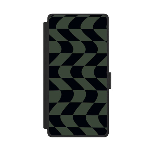 Samsung Galaxy S25 Ultra NIVOflip Checked Pattern Green Black
