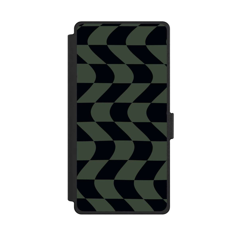 Galaxy S25 Ultra NIVOflip Karomuster Grün Schwarz