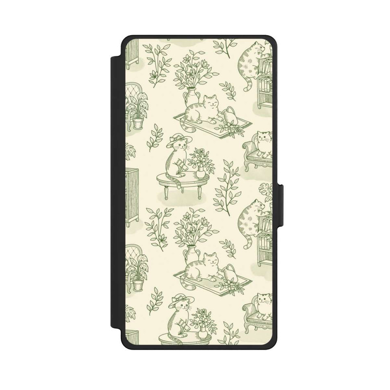 Galaxy S25 Ultra NIVOflip Chonky Cats Toile de Jouy