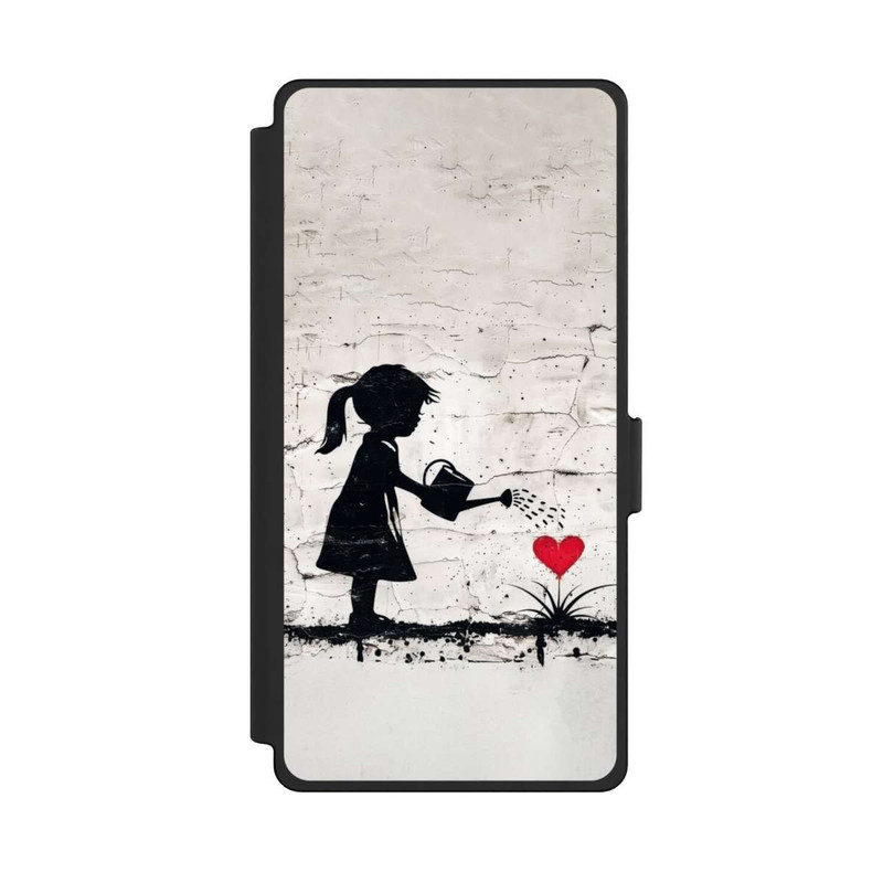 Galaxy S25 Ultra NIVOflip Girl Watering Bunch of Flowers 
