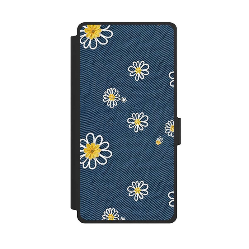 Galaxy S25 Ultra NIVOflip Jeans Flowers Pattern with AI