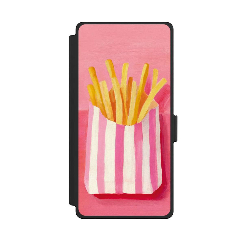 Galaxy S25 Ultra NIVOflip Retro Fries Pink Watercolor
