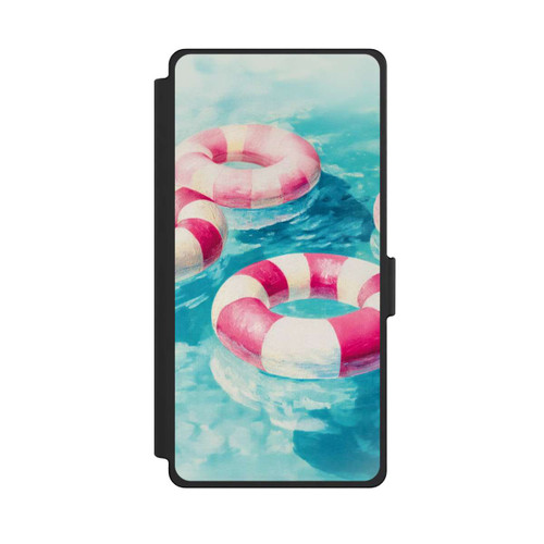 Samsung Galaxy S25 Ultra NIVOflip Striped Swim Rings in The Pool