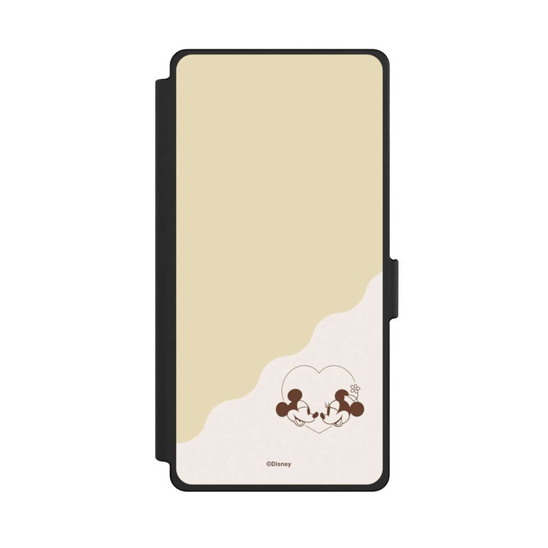 Galaxy S25 Ultra NIVOflip Mickey and Minnie Love Heart Beige