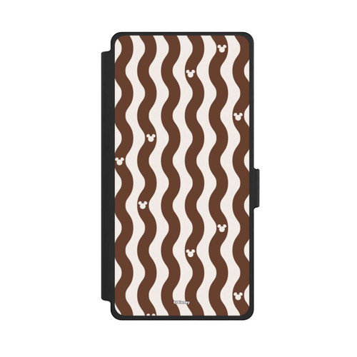 Samsung Galaxy S25 Ultra NIVOflip Mickey Mouse Brown Pattern Waves