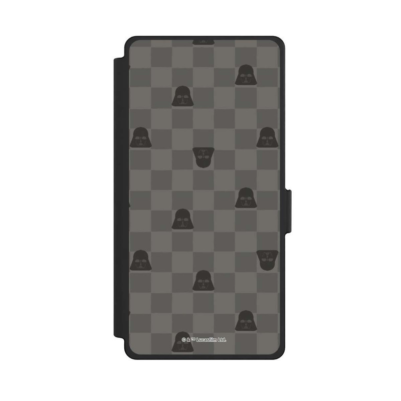 Galaxy S25 Ultra NIVOflip Darth Vader Schachbrettmuster Schwarz
