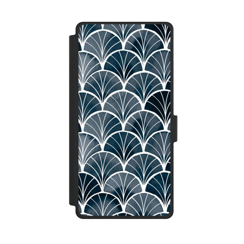 Samsung Galaxy S25 Ultra NIVOflip Botanische Brise Art Deco Grau