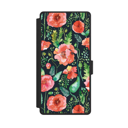 Samsung Galaxy S25 Ultra NIVOflip Mohnblumen Dunkle Wildnis