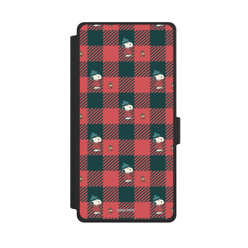 Galaxy S25 Ultra NIVOflip Peanuts Red Tartan Pattern