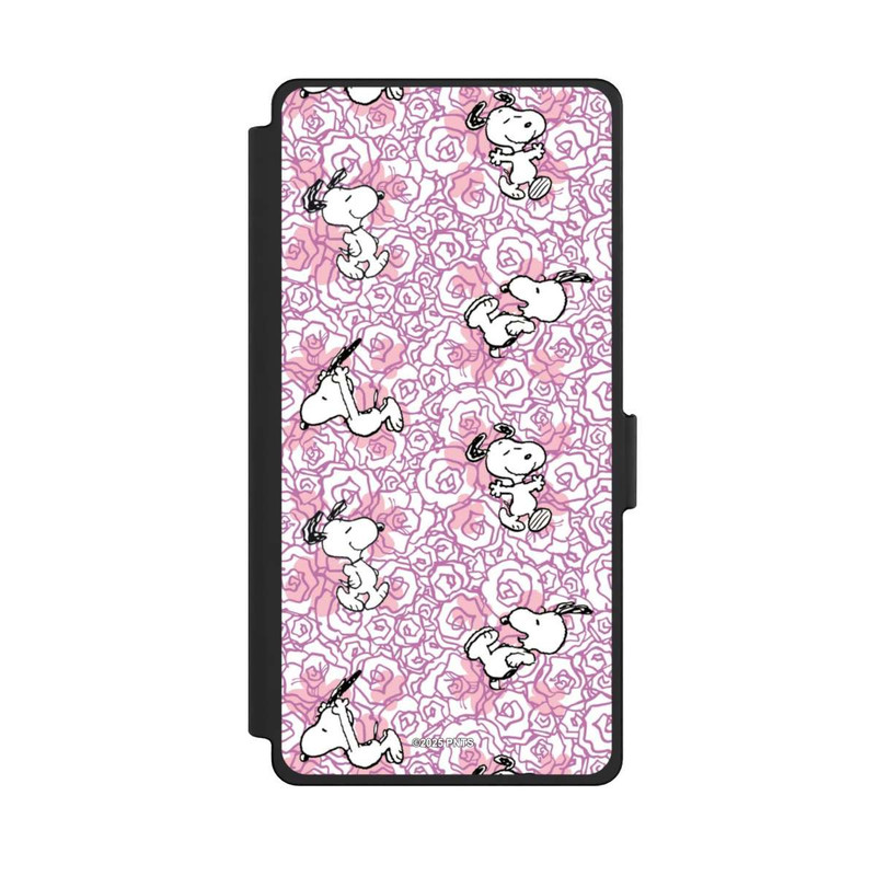 Galaxy S25 Ultra NIVOflip Peanuts Pink Roses Pattern