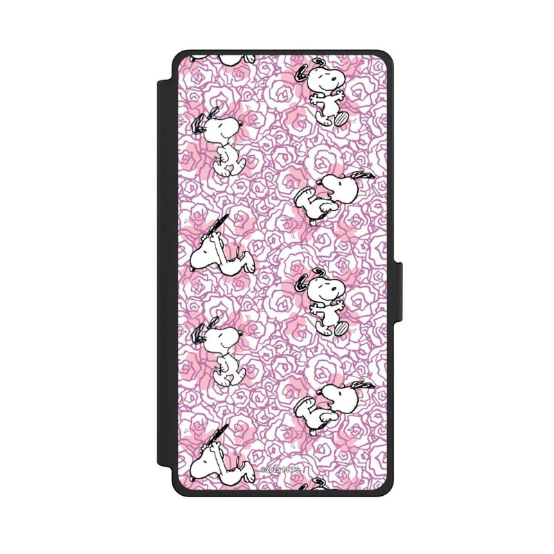 Galaxy S25 Ultra NIVOflip Peanuts Pink Roses Pattern
