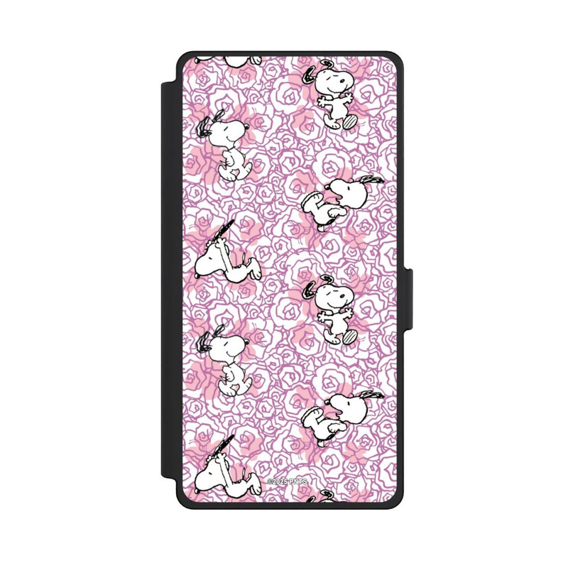 Galaxy S25 Ultra NIVOflip Peanuts Pink Roses Pattern