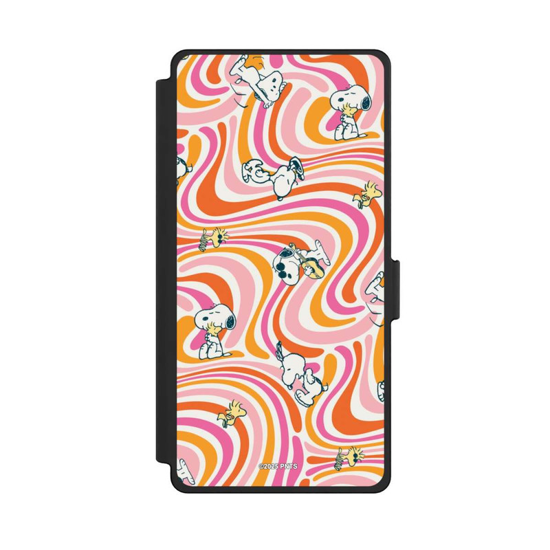 Galaxy S25 Ultra NIVOflip Peanuts Hippie Pattern Orange