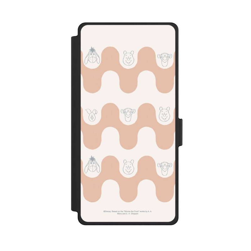 Galaxy S25 Ultra NIVOflip Winnie l'Ourson et ses Amis Motif Vagues Bohèmes