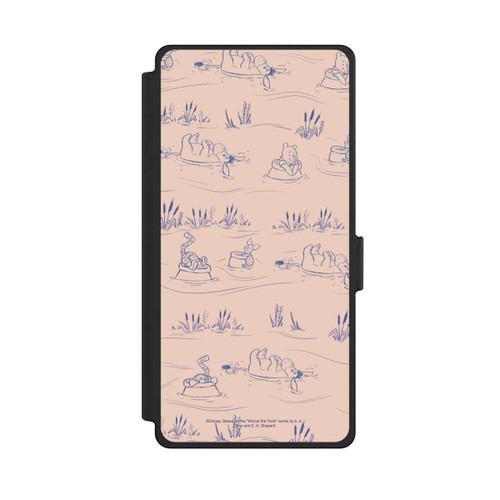 Samsung Galaxy S25 Ultra NIVOflip Winnie the Pooh Retro Pattern Bridges Pink