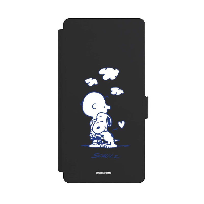 Galaxy S25 Ultra NIVOflip Peanuts Charlie Brown Snoopy Hug Transparent