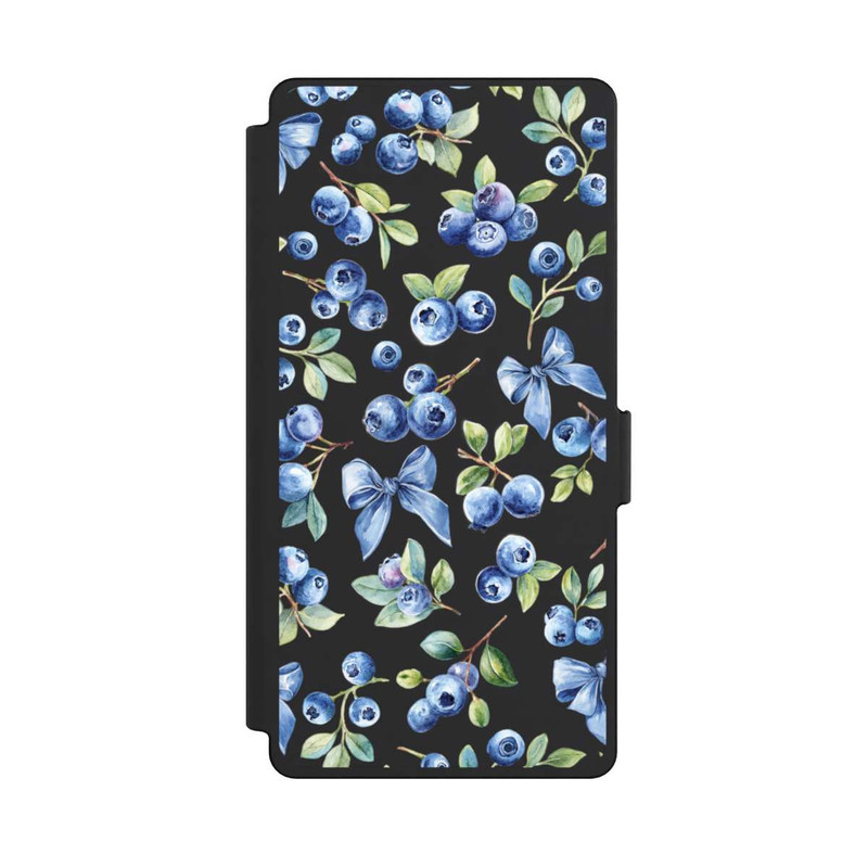 Galaxy S25 Ultra NIVOflip Blaubeere Schleifen Transparent mit KI