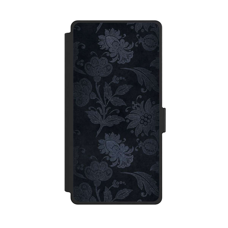 Galaxy S25 Ultra NIVOflip Velours Floral Argenté