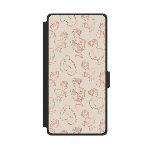 Samsung Galaxy S25 Ultra NIVOflip Greek Deco Busts Brown