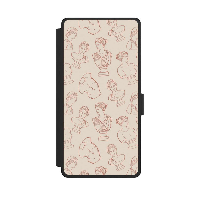 Galaxy S25 Ultra NIVOflip Griechische Büsten Art-Déco Braun