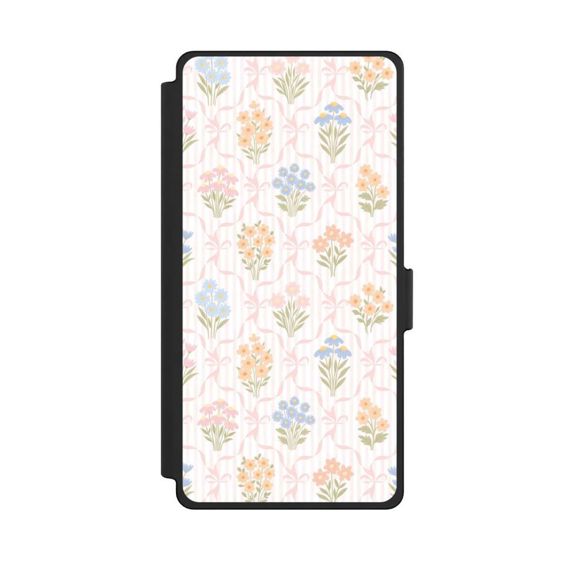 Galaxy S25 Ultra NIVOflip Vintage Frühlingsblumenstrauß im Cottagecore Stil