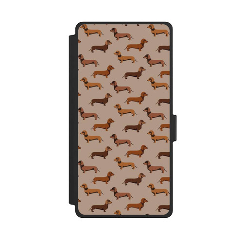 Samsung Galaxy S25 Ultra NIVOflip Modèle Teckel Brun
