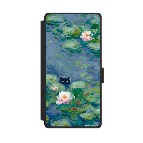 Samsung Galaxy S25 Ultra NIVOflip Katze im Teich Gemälde