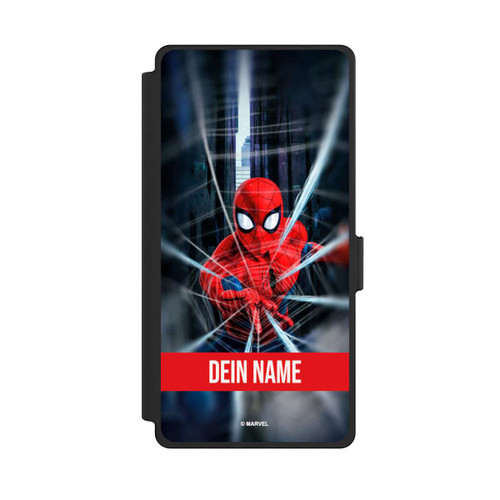 Samsung Galaxy S25 Ultra NIVOflip Spiderman Webs in Action Personalisierbar
