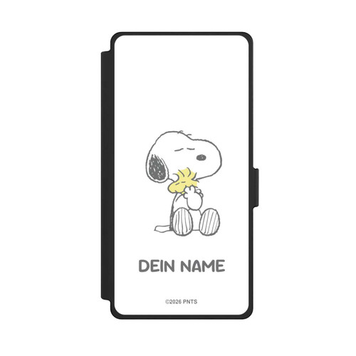 Samsung Galaxy S25 Ultra NIVOflip Snoopy And Woodstock Cuddling Personnalisable
