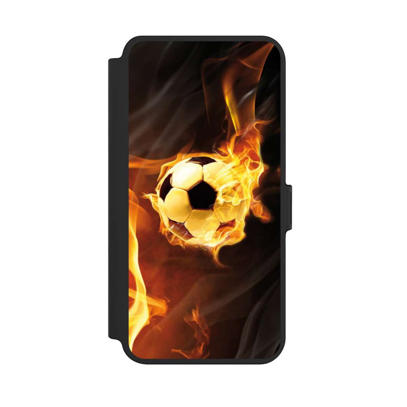 Galaxy S25 + NIVOflip Fußball in Flammen