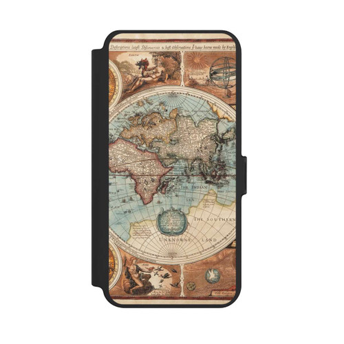 Samsung Galaxy S25+  NIVOflip Vintage Weltkarte