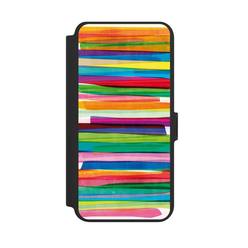 Galaxy S25 + NIVOflip Rayures Colorées 1