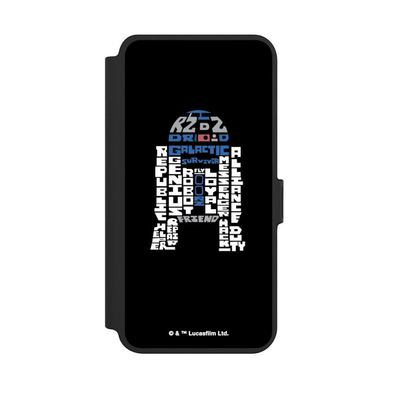 Galaxy S25 + NIVOflip R2-D2 Typo Grafisch