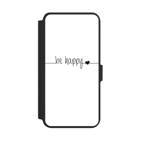 Samsung Galaxy S25+  NIVOflip Be Happy Weisser Hintergrund
