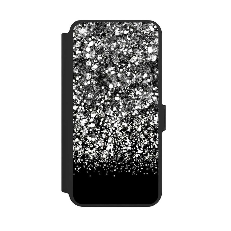 Galaxy S25 + NIVOflip Schneefall Glitzerlook