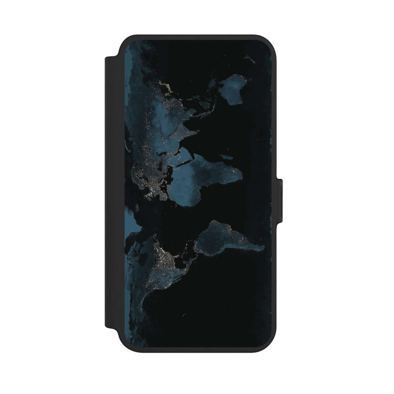 Galaxy S25 + NIVOflip Nightlight Worldmap