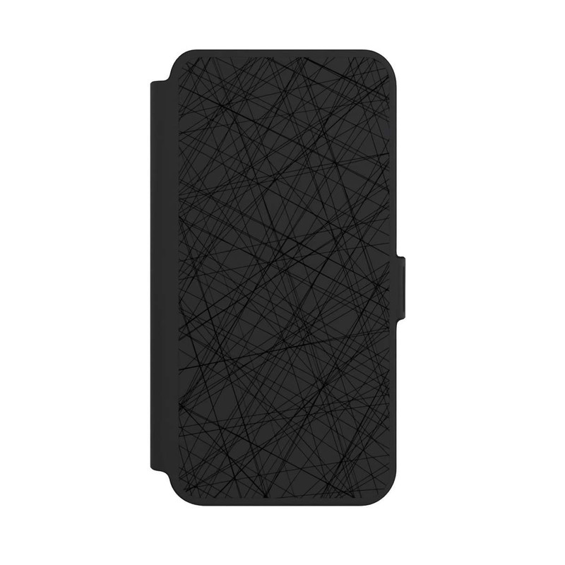 Galaxy S25 + NIVOflip Scratches Black ohne Hintergrund