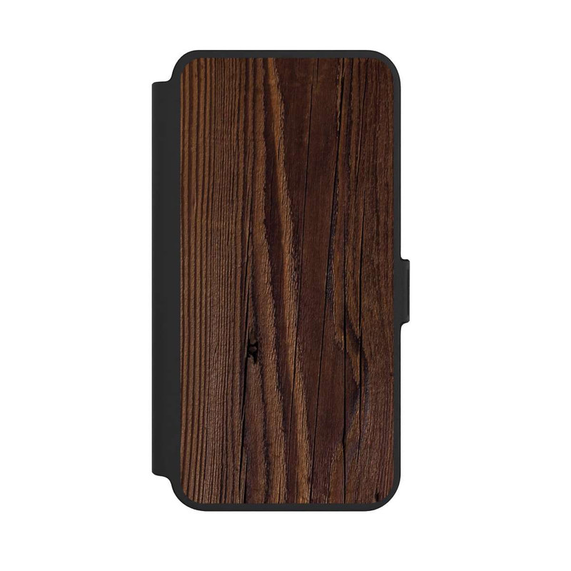 Galaxy S25 + NIVOflip Maserung Holzlook