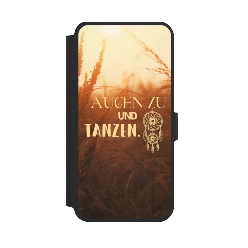 Galaxy S25 + NIVOflip Augen Zu und Tanzen