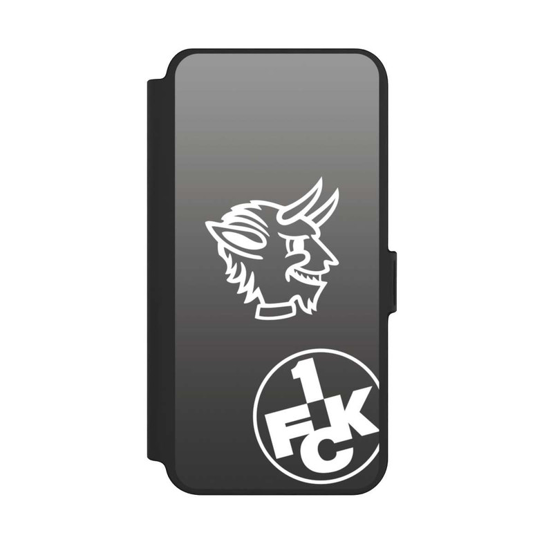 Galaxy S25 + NIVOflip Teufelskopf FCK auf Schwarz