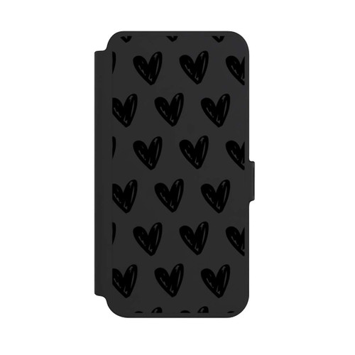 Samsung Galaxy S25+  NIVOflip Herzen Schwarz ohne Hintergrund