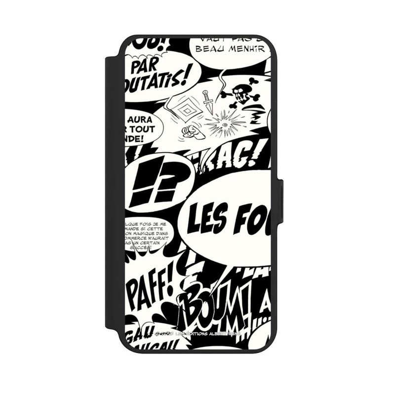 Galaxy S25 + NIVOflip Sprechblasen Asterix Schwarz