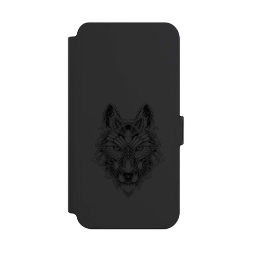 Samsung Galaxy S25+  NIVOflip Wolf Mandala ohne Hintergrund